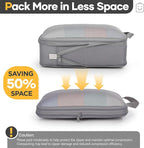 Veken 6/9/11 Set Compression Packing Cubes for Travel Essentials,Compressible Expandable Large Luggage Suitcase Organizer Bag