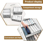 3PCS Wardrobe Clothes Organizer - Foldable Closet Drawer Organizer for Clothes, Portable Closet Organizers and Storage Bins, 