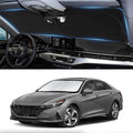 Custom Fit Sunshade for Elantra Windshield Sun Shade for 2021-2024 2025 2026 Hyundai Elantra Accessories Heat Insulation and Cooling Front Window Cover for Windshield for Elantra Interior Protection