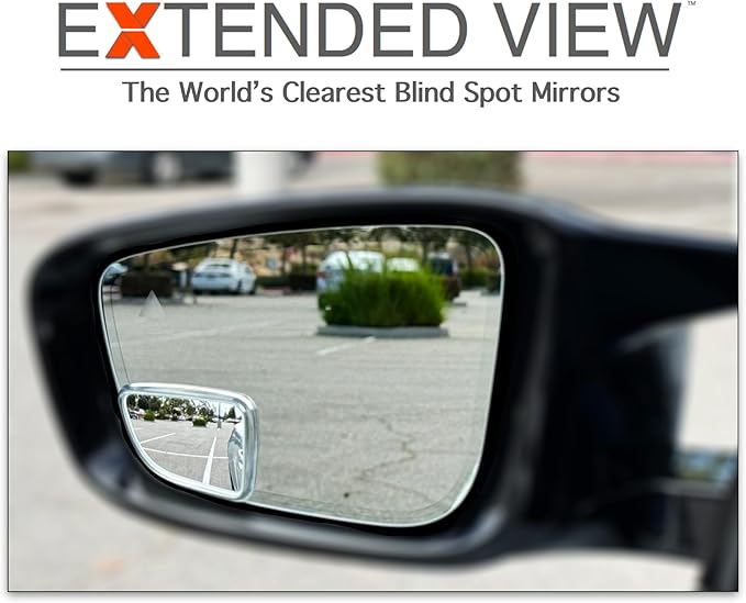 Blind Spot Mirrors- Compatible with BMW G22 430i, M440i Extended View (G83 M4 Convertible (2023 - Present)), Glass - 2 Piece Set (Left & Right)
