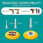 133 Pcs Drill Sanding Disc Attachment Polishing Kit, 3 Inch Headlight Restoration Kit, Wet Dry Hook and Loop Sandpaper Buffin