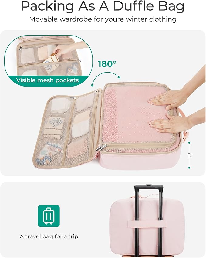 BAGSMART Compression Packing Cubes for Travel, 6/5/4set Lightweight Packing Organizers, Summer Travel Essentials Suitcase Org
