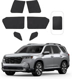 Front Side Half Window Shade Foldable Custom Fit for Hon-da Pilot SUV 2025 2026 Car Window Shades for Side Window Sun Shade UV Protection Heat Insulation for Camping Sleeping 6PCS