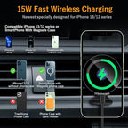 15W Magnetic Wireless Car Charger CD Slot Mount for iPhone 13/13 Pro/13 Pro Max/13 mini/12/12 Pro/12 Pro Max,Powerful Suction Auto-Alignment Mag-Safe Car Mount, Compatible with Mag-Safe Cases