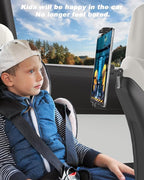 Tesla Tablet Mount Back Seat, Tesla Model Y Model 3 Headrest Tablet Holder for Kids [Metal Ball Head & 360° Rotation] for iPad Pro 12.9 Air Mini, Galaxy Tab, Fire, Switch, iPhone, 4-13"