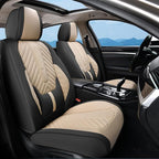 Coverado Front Car Seat Covers, Waterproof Seat Covers with Lumbar Support, Leather Seat Covers, Car Seat Covers Front Seats,