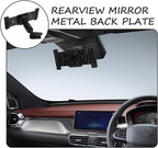 1 Set Dash Cam Mirror Mount Rear View Mirror Back Plate Panel Car Rear View Camera Mount Kit for 5.5" - 12" Rearview Mirror Dash Cams