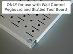Wall Control Pegboard Spray Can Holder Bracket and Aerosol Can Organizer Pegboard and Slotted Tool Board - Blue (Pack of 6)