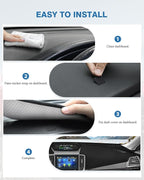 FIILINES Dash Cover for Subaru Forester 2019-2024 Dashboard Mat Dash Cover Sunshade Nonslip Mesh Protector Reduce Glare Black