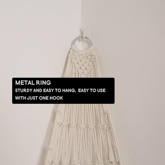 Amdermi Novel Stuffed Animal Hammock Corner Hanging Net for Stuff Aniaml Storage Macrame Toy Display Plush Toy Holder-Perfect