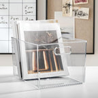 iDesign Storage Bins with Handles - Organize Kitchen, Bathroom, or Home Office - Set of 8 - Clear