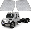 Side Window Sun Shade for Freightliner Business Class M2 S22002-2026, Custom Fit 210T Reflective Sunshade for Semi Truck, 6-Layer Heat Insulation Privacy Protector, Block 99% UV Rays, 2PCS