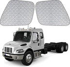 Side Window Sun Shade for Freightliner Business Class M2 S22002-2026, Custom Fit 210T Reflective Sunshade for Semi Truck, 6-Layer Heat Insulation Privacy Protector, Block 99% UV Rays, 2PCS