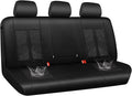 CAR PASS Leather Oxford Rear Seat Covers, Waterproof Back Seat Covers,All-Weather Non-Slip Durable, Universal Fit for SUVs Se