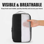 6 Set Compression Packing Cubes for Travel, Lightweight and Space-Saving Luggage Organizer Bags, Sturdy Travel Essentials for