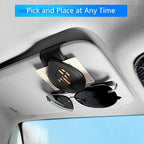 Sunglasses Holder for Car, Leather Glasses Frame, Eyeglass Hanger Card Clip for Car Sun Visor,Sunglasses Holder for Universal Car Visor(American Flag Skull A)