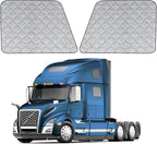 Side Window Sun Shade for Volvo VN/VNL/VNR/VAH/VNX 2002-2026,Custom Fit 210T Reflective Sunshade for Semi Truck, 6-Layer Heat Insulation Privacy Protector, Block 99% UV Rays, 2PCS