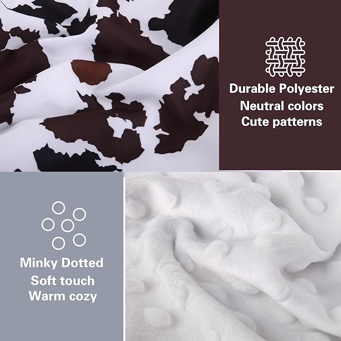 Rquite Car Seat Cover Baby, Carseat Covers Baby Boy, Minky Infant Car Seat Cover Winter, Peekaboo Opening Car Seat Canopy, Mu