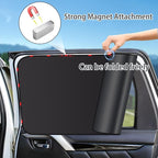 ZATOOTO Car Window Shades - 4 Pack Car Window Covers 99% UV Light Block Side Window Sun Shade Magnetic Curtains Keeps Cooler Privacy for Breastfeeding Taking a nap Camping