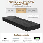 Fun Memories Floating Shelves for Wall, 20Inch Floating Shelves Set of 2, Hanging Shelf with Invisible Brackets, Wood Shelves