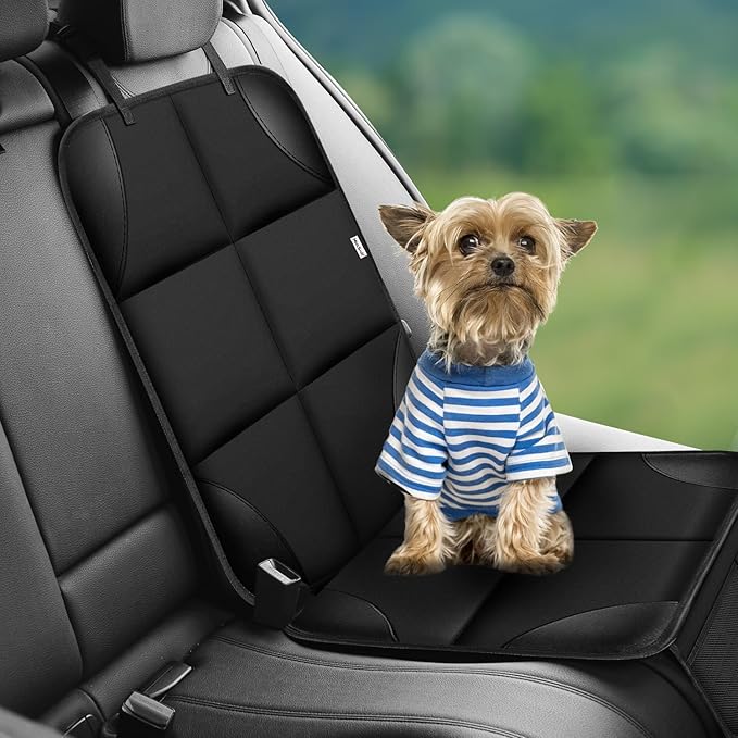 Meolsaek Car Seat Protector for Child Car Seat, Durable 600D Fabric Waterproof Car Seat Cover with Thick Pad Non-Slip Backing