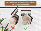 StorageWorks Hat Rack, Closet Organizer and Storage for Baseball Caps,Set of 2 with 10 Adjustable Stainless Steel Clips, Fits