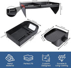 Upgraded Center Console Organizer Compatible with Toyota RAV4 2025 2024 2023 2022 2021 2020 2019 Interior Accessories, Gear Shift Storage Tray Drivers Side Cubby Drawer Storage Box - 3pcs