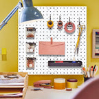 6Pcs Peg board, Pegboard Wall Organizer Panels, Wall Mount Display Small Pegboard Kits, Pegboard, Peg Boards for Wall Craft R