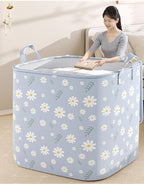 Clothes Storage Bag, Non-Woven Clothes Quilt Foldable Storage Bag, Multipurpose Large Capacity Lightweight Portable Wardrobe 