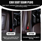 2PCS Car Seat Gap Filler, Soft Foam Leather Seat Side Gap Filler Plug, Fill The Gap Between Seat and Console, Stop Things from Dropping, Universal Interior Car Accessories (Brown)