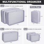 Packing cubes for Travel, CALACH Luggage Organizer Bags 6 Set Packing Cubes for Suitcases Travel Essentials for Carry on Mesh