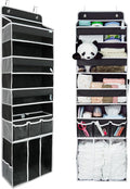 Door Hanging Storage Organizer,with 3 Bins 1 Movable Baby Diaper Caddy,1 Large capacity diaper stacking storage Organizer,10 