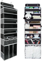 Door Hanging Storage Organizer,with 3 Bins 1 Movable Baby Diaper Caddy,1 Large capacity diaper stacking storage Organizer,10 