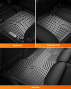 SEALIGHT Ford F150/F150 Lightning Floor Mats - Custom Fit for 2015-2025 2026 Supercrew Models, All Weather Protection, Easy to Clean TPE, 3D Scanning, Non-Slip, Waterproof, Odorless, High Edge Design