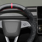 MEWANT DIY Stitching Steering Wheel Cover Wrap for Tesla Model 3 Highland 2023-2025/Model Y 2025 Highland for Tesla Model 3/Model Y Accessories