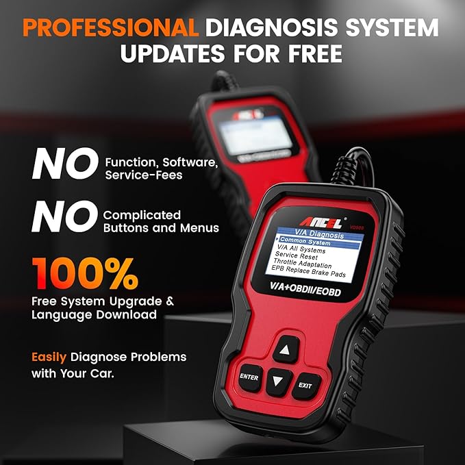 ANCEL VD500 OBD2 Scanner Diagnostic Tool for Volkswagen VW Audi Skoda Seat Diagnosis Check Engine Light EPB ABS SRS Code Reader
