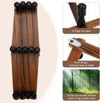 Accordion Wall Hanger, Wood Expandable Wall Mounted Hanger with 13 Hooks for Coats,Hats,Coffee Mug Ect,1 Pack Included,13 Peg