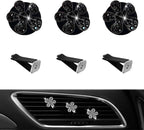 5 Pcs Car Vent Clip,Bling Flower Air Fresheners Vent Clips,Car Diffuser Rhinestone Car Interior Decoration Charm Accessories
