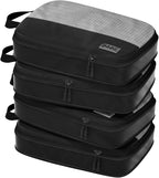4pc Medium Compression Packing Cubes for Travel - Luggage Organizers for Suitcases