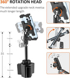Car Cup Holder Tablet Mount Heavy Duty [No Shaking 360° Rotation] Truck Cupholder iPad Holder with Metal Arm for Tablet & Phone, iPad Pro Air Mini, Galaxy Tab, Kindle, Surface, 4-12.9"