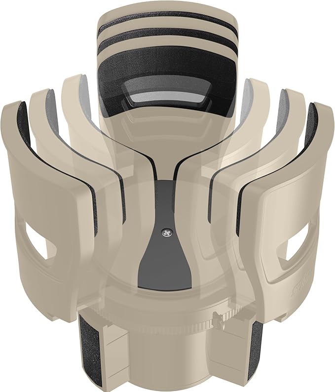 GORILLA GRIP Patent Pending Adjustable Car Cup Holder Expander, Keeps Water Bottle Secure, Expands to Fit 18 to 48 oz Large B