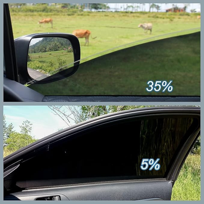 Window Tint Film for Cars, 20% VLT 30" in x 10'Ft Ceramic Window Tints, Blocks 99% UV & IR Rays, Heat Resistant Anti Glare Films for Windshield, Scratch Resistant Sun Shade Auto Film Roll