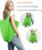 BeeGreen Christmas Green Reusable Grocery Bags Dark Green Reusable Kitchen Bags Bulk Foldable-Machine Washable with Zipper Storage Pouch 50 Packs