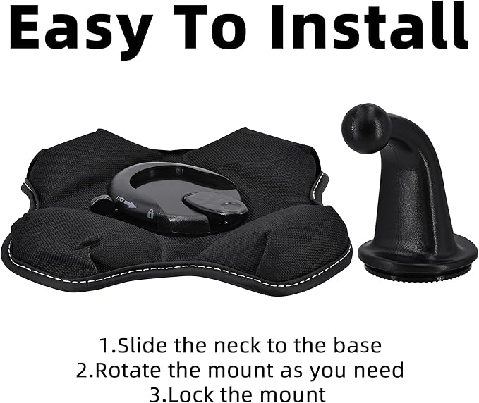 Friction Mount for Garmin GPS Vehicle Truck RV Navigator Portable NonSkid Beanbag Dashboard Mount Holder for Garmin Drivesmart Nuvi Drive Dezl Zumo Driveassist DriveLuxe StreetPilot 17mm&22mm