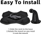 Friction Mount for Garmin GPS Vehicle Truck RV Navigator Portable NonSkid Beanbag Dashboard Mount Holder for Garmin Drivesmart Nuvi Drive Dezl Zumo Driveassist DriveLuxe StreetPilot 17mm&22mm