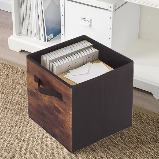 ShellKingdom Storage Bins, Foldable Fabric Storage Cubes And Cloth Storage Organizer Drawer For Closet And Toys Storage, 2 Pa