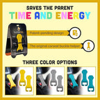 Bucklebee Easy Car Seat Buckle Release Aid for Children Unbuckle Car Seat Release Tool - Button Pusher - Opener for Nails - Buckle Release Tool (2 Packs Yellow)