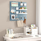 Peg Board Combination Kit, 4 Pegboards with 20 Accessories, Pegboard Wall Organizer for Office, Nursery & Home Storage, Key H
