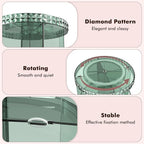 Rotating Makeup Organizer, 360° Spinning Skincare Organizers, Adjustable Layer Cosmetic Storage Lazy Susan Makeup Organizers 