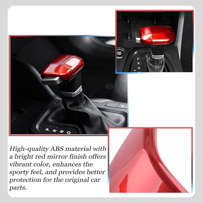 Gear Shift Cover,for 2024-2026 Kia K4/Kia Carnival 2025/k5 2025 /Kia Sorento 2024-2026,Car Center Console Gear Shift Knob Cover Trim Cap - Wine Red